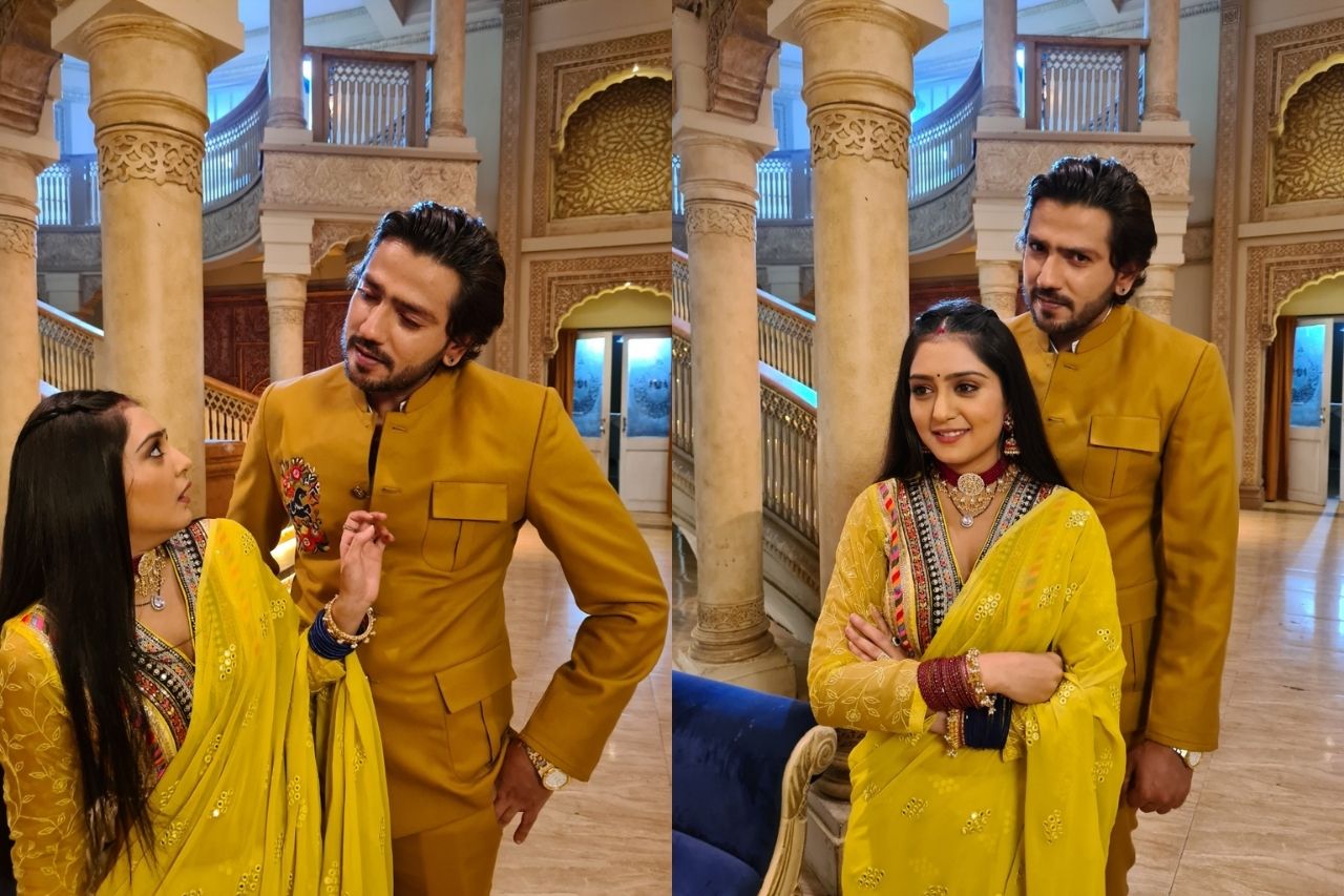 Anjali Tatrari gets pranked by Romil Chaudhary on the sets of Tere Bina Jiya Jaye Na